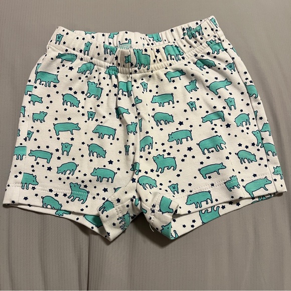 Roller Rabbit Blue Pig Print Pajama Set - Picture 2 of 6